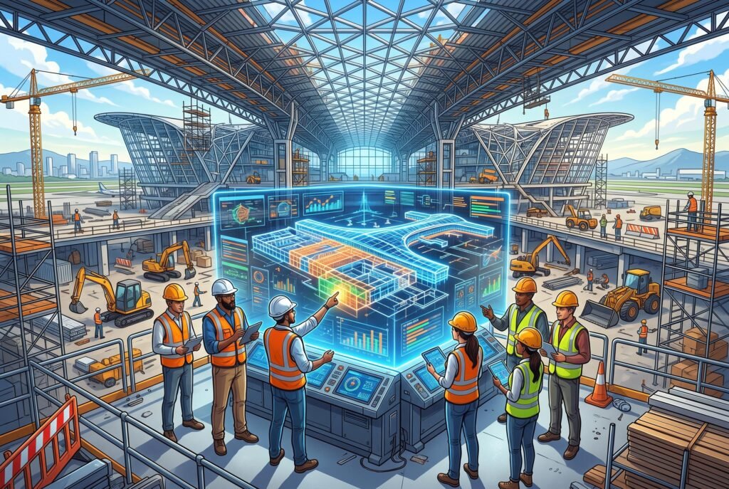 Digital workflows revolutionise airport terminal construction for faster, more accurate delivery 1785887826 image 8655684